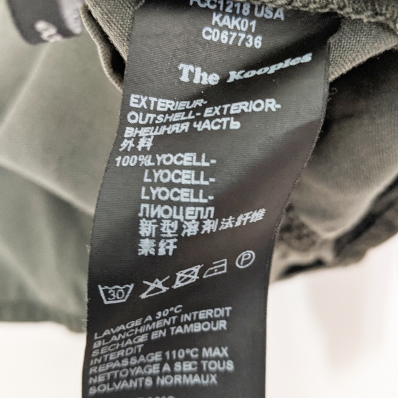 The Kooples Army Green Cropped Button-Up Blouse - Picture 5 of 5